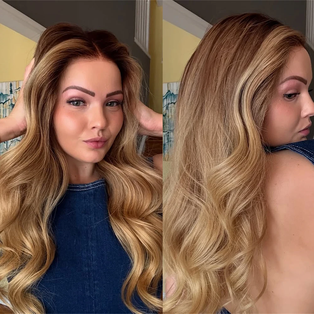 Парик Highlight с 10% натуральными волосами, смешанный, 13x4 HD кружевной фронтальный парик, медово-русый, из синтетического волокна, с эффектом Body Wave, для женщин, для вечеринок
Парик Highlight с 10% натуральными волосами, смешанный, 13x4 HD кружевной фронтальный парик, медово-русый, из синтетического волокна, с эффектом Body Wave, для женщин, для вечеринок