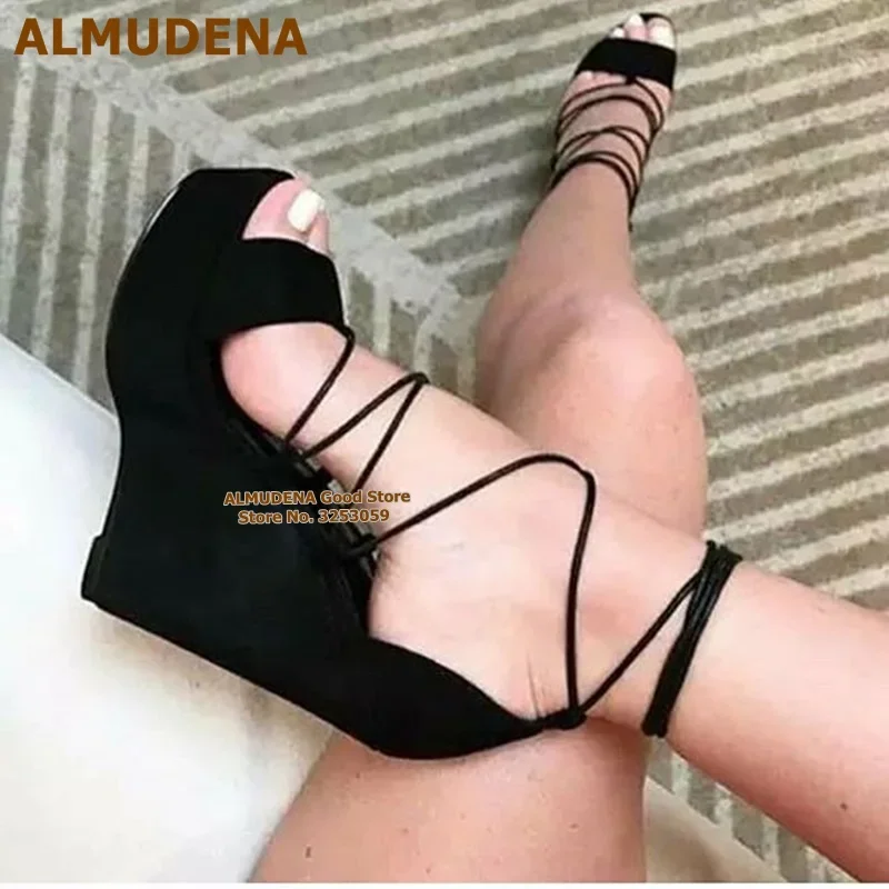 ALMUDENA/красные, черные замшевые босоножки на танкетке, модельные туфли на платформе, туфли-гладиаторы с перекрестной завязкой, туфли-лодочки-гладиаторы с открытым носком, Skyhigh Heels, размер 47, Прямая поставка
ALMUDENA/красные, черные замшевые босоножки на танкетке, модельные туфли на платформе, туфли-гладиаторы с перекрестной завязкой, туфли-лодочки-гладиаторы с открытым носком, Skyhigh Heels, размер 47, Прямая поставка