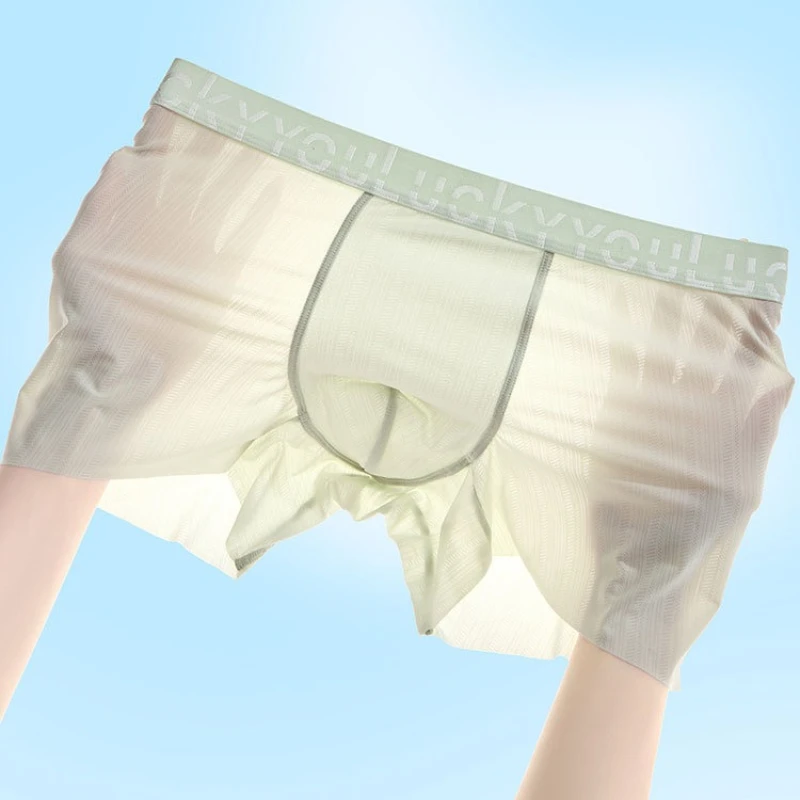 Summer Ultra Thin Sheer Underwear Men Youth Teen Ice Silk Quick-drying Ice-feeling Boxers Breathable Bacteriostatic Underpant
Summer Ultra Thin Sheer Underwear Men Youth Teen Ice Silk Quick-drying Ice-feeling Boxers Breathable Bacteriostatic Underpant