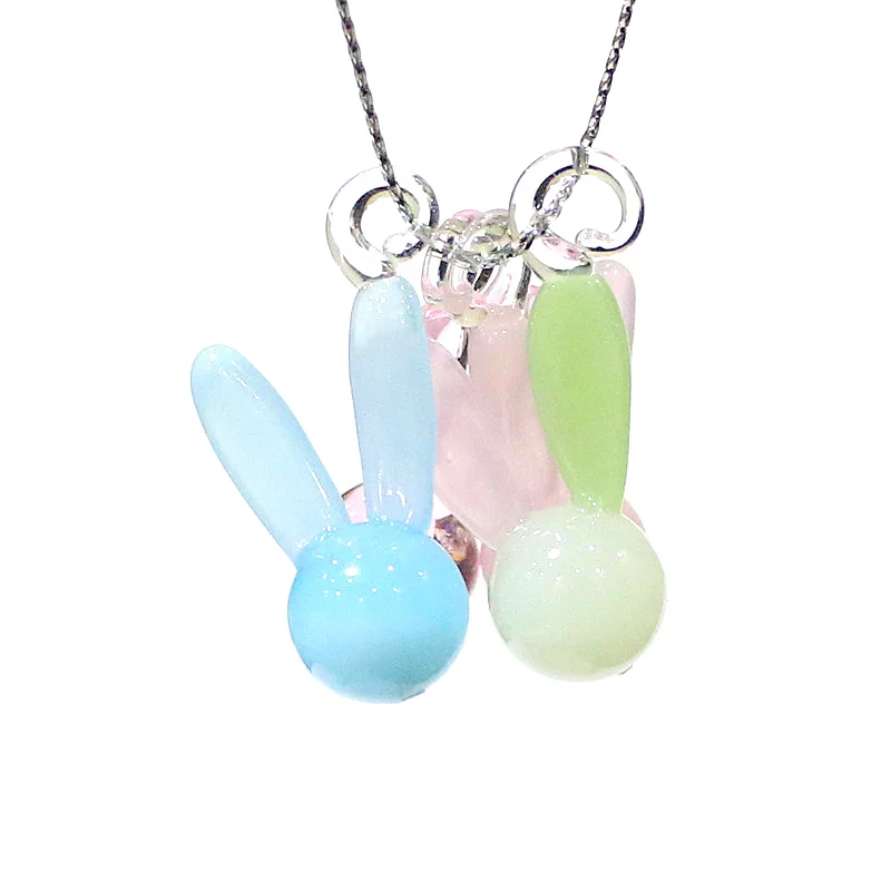Mini Glass Bunny Pendant Cute Rabbit Charm Ornament for Diy Women Jewelry Necklace Making Accessories or Festival Party Trinkets
Mini Glass Bunny Pendant Cute Rabbit Charm Ornament for Diy Women Jewelry Necklace Making Accessories or Festival Party Trinkets