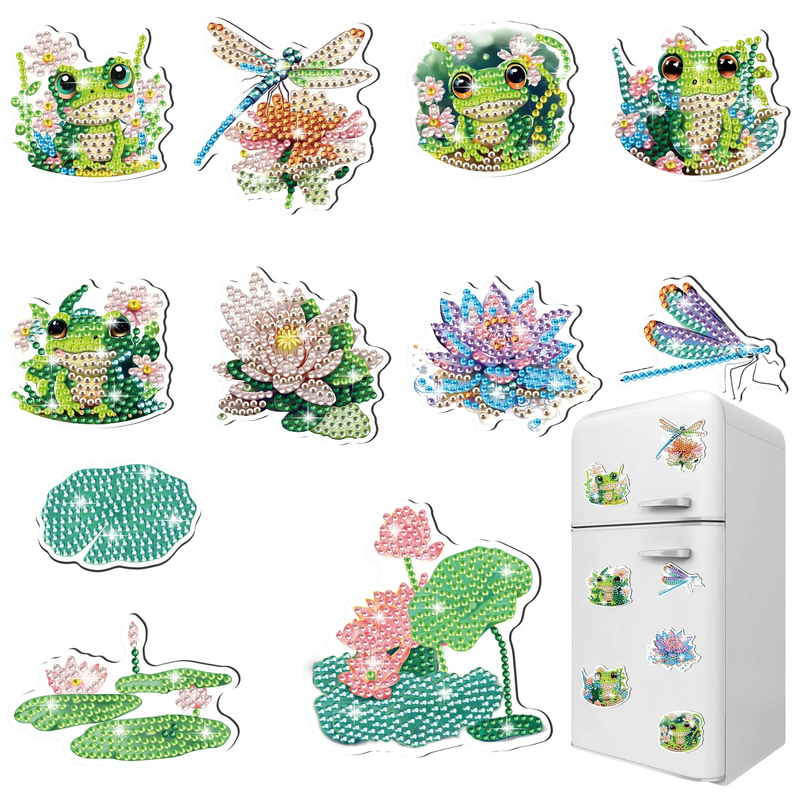 Green Plants 11Pcs Hot Selling Diamond Painting Fridge Magnet DIY Cute Sticker New Arrival Creative Cartoon
Green Plants 11Pcs Hot Selling Diamond Painting Fridge Magnet DIY Cute Sticker New Arrival Creative Cartoon