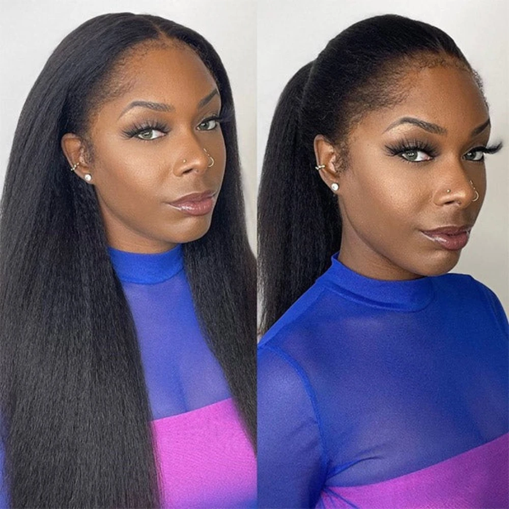 30 32 Inch Kinky Yaki Straight Human Hair V Part Wig 220% Density Glueless No Leave Out Wear And Go Natural Hairline Wigs For Women
30 32 Inch Kinky Yaki Straight Human Hair V Part Wig 220% Density Glueless No Leave Out Wear And Go Natural Hairline Wigs For Women
