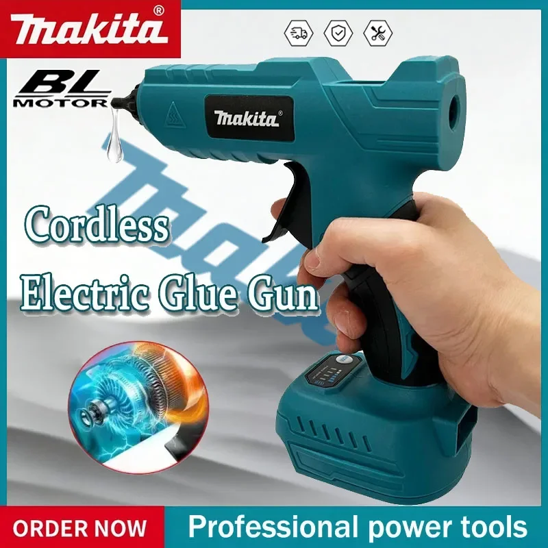 Электрический пистолет для термоплавкого клея Makita с литий-ионной батареей DIY для упаковки и украшения
Электрический пистолет для термоплавкого клея Makita с литий-ионной батареей DIY для упаковки и украшения