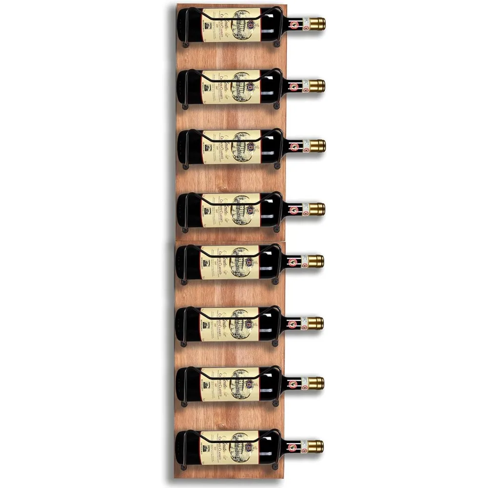 Compact Wooden Wall-Mounted Wine Rack for 8 Bottles, Ideal for Space-Saving in Dining Areas and Kitchens
Compact Wooden Wall-Mounted Wine Rack for 8 Bottles, Ideal for Space-Saving in Dining Areas and Kitchens