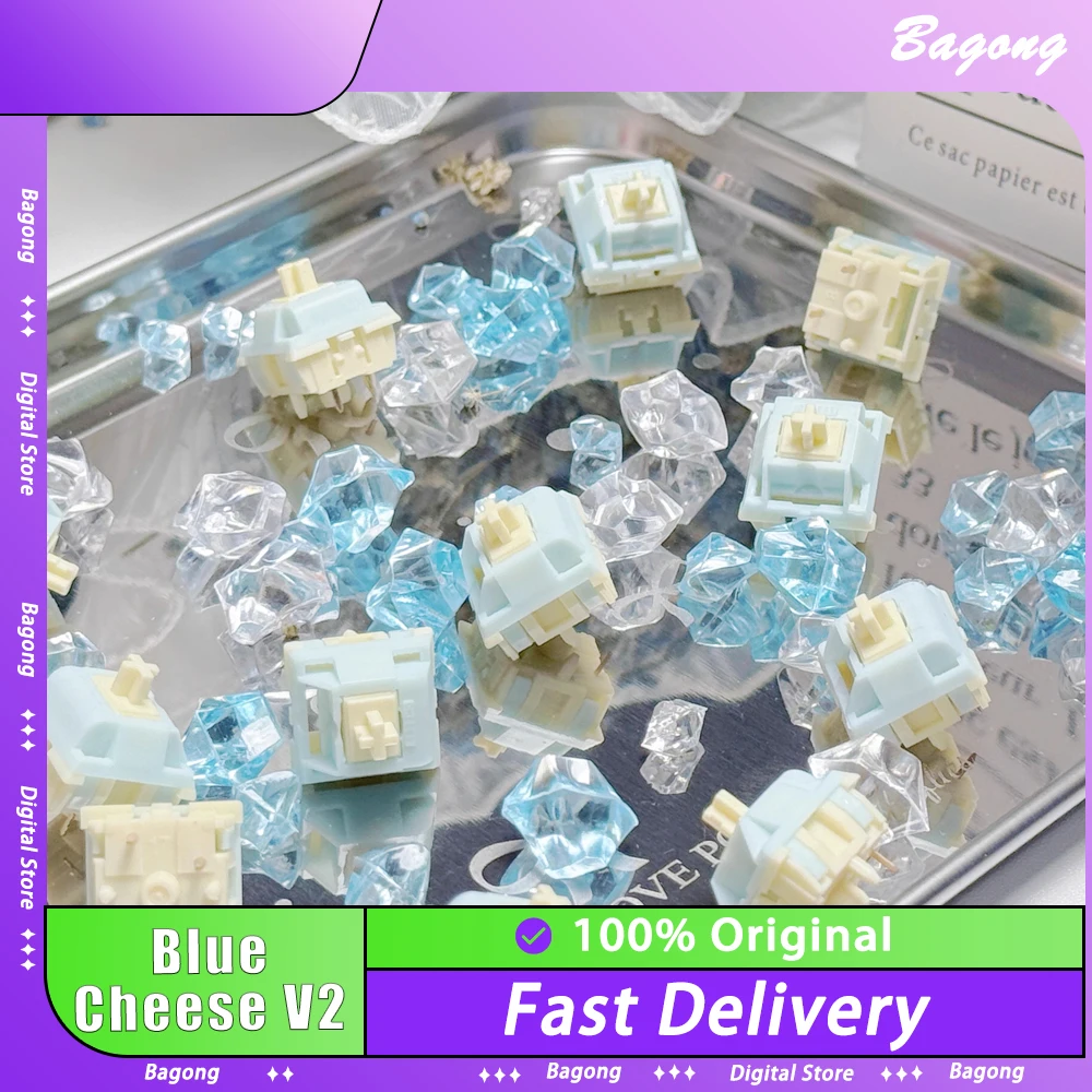 Keygeek Blue Cheese V2 Switches Mx Structure Linear Switch Accessory Customized For Mechanical Gaming Keyboards 70/90/110pcs
Keygeek Blue Cheese V2 Switches Mx Structure Linear Switch Accessory Customized For Mechanical Gaming Keyboards 70/90/110pcs