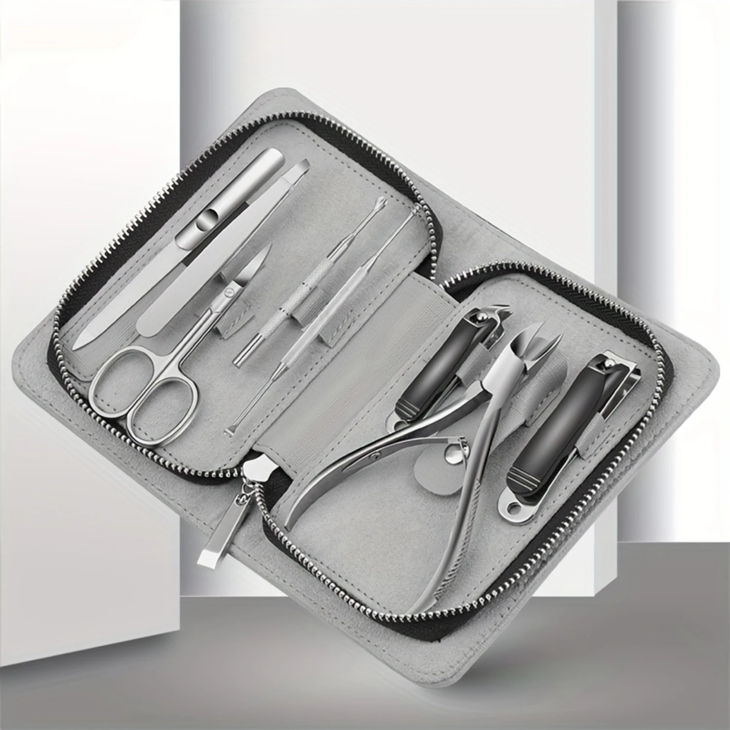 Manicure & Pedicure Kit - Stainless Steel Nail Clippers, Cuticle Trimmer, Grooming Tools with Travel Case - Odorless, Modern Des
Manicure & Pedicure Kit - Stainless Steel Nail Clippers, Cuticle Trimmer, Grooming Tools with Travel Case - Odorless, Modern Des