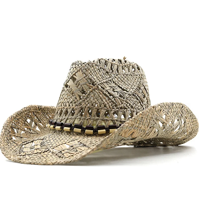 Outdoor Sun Protection Cowboy Summer Straw Hat for Men Women Wide Brim Beach Cap Natural Salt Grass Handmade Crochet Sunhat
Outdoor Sun Protection Cowboy Summer Straw Hat for Men Women Wide Brim Beach Cap Natural Salt Grass Handmade Crochet Sunhat