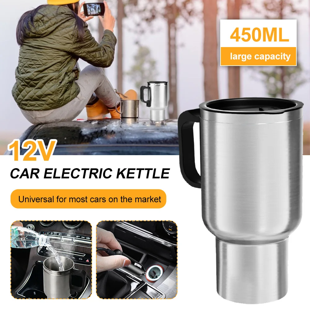 450ML 65℃ Car Heating Cup 12V Electric Heating Cups For Car Stainless Steel Coffee Milk 2-Layer Vacuum Insulation Travel Kettle
450ML 65℃ Car Heating Cup 12V Electric Heating Cups For Car Stainless Steel Coffee Milk 2-Layer Vacuum Insulation Travel Kettle