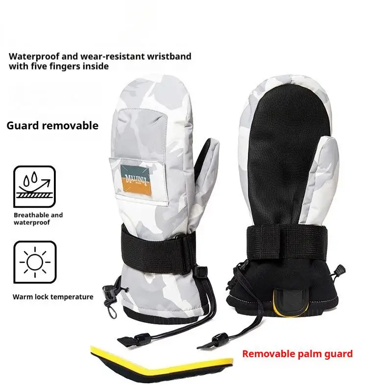 Thickened Ski Gloves for Men and Women, Waterproof Mittens, Hand Protection, Outdoor, Snowboard, Riding, Mountaineering, Warm
Thickened Ski Gloves for Men and Women, Waterproof Mittens, Hand Protection, Outdoor, Snowboard, Riding, Mountaineering, Warm