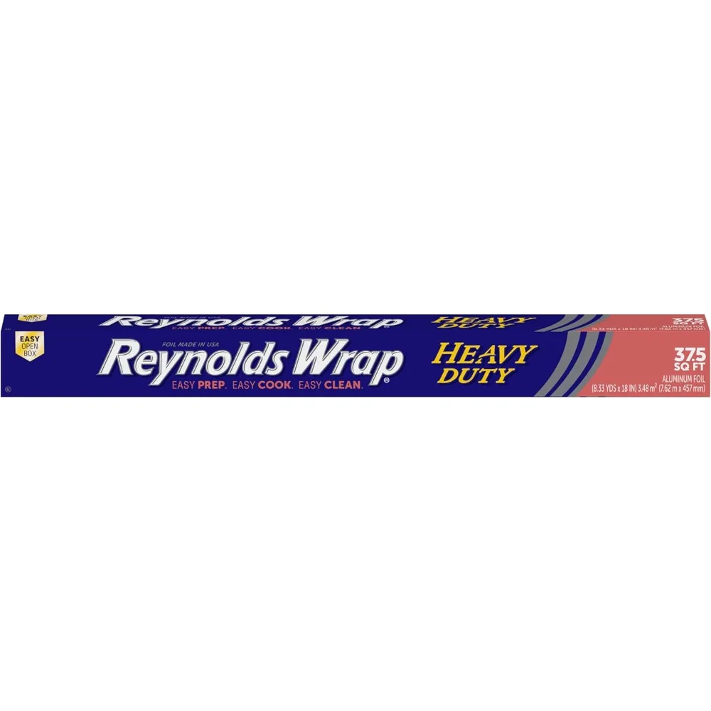 Heavy Duty Aluminum Foil, Heavy Duty Foil Aluminum Roll, Thick Foil for Added Strength, With Easy Open and Close Secure Tab, Extra Wide, 37.5 Sq. Ft.
Heavy Duty Aluminum Foil, Heavy Duty Foil Aluminum Roll, Thick Foil for Added Strength, With Easy Open and Close Secure Tab, Extra Wide, 37.5 Sq. Ft.