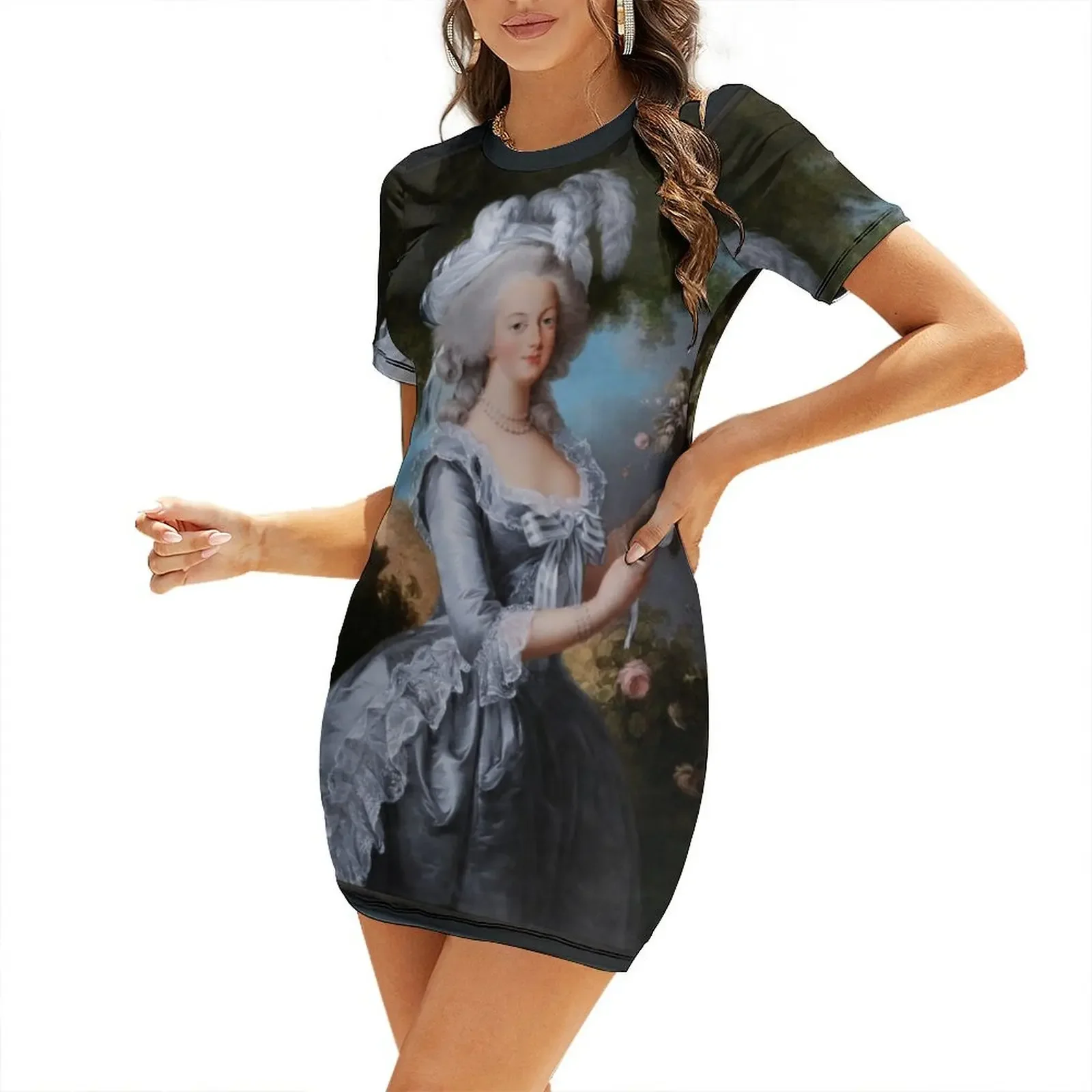 Marie Antoinette with a Rose by Elisabeth-Louise Vigée Le Brun Remastered Xzendor7 Classical Art Old Masters Short-Sleeved Dress
Marie Antoinette with a Rose by Elisabeth-Louise Vigée Le Brun Remastered Xzendor7 Classical Art Old Masters Short-Sleeved Dress