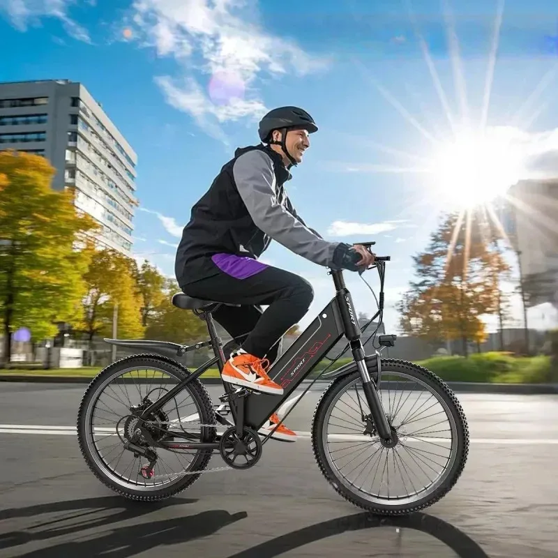 400W brushless motor 26-inch high carbon steel frame E-Bike disc brake mountain electric bicycle 48V20AH battery electric bicycl
400W brushless motor 26-inch high carbon steel frame E-Bike disc brake mountain electric bicycle 48V20AH battery electric bicycl