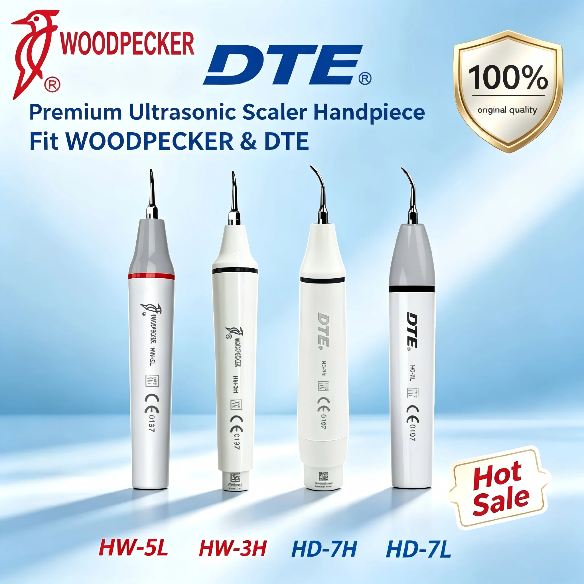 Woodpecker 3H-5L DTE 7H-7L LED Ultrasonic Piezoelectric Dental Handpiece Autoclaved Compatible with UDS EMS NSK
Woodpecker 3H-5L DTE 7H-7L LED Ultrasonic Piezoelectric Dental Handpiece Autoclaved Compatible with UDS EMS NSK