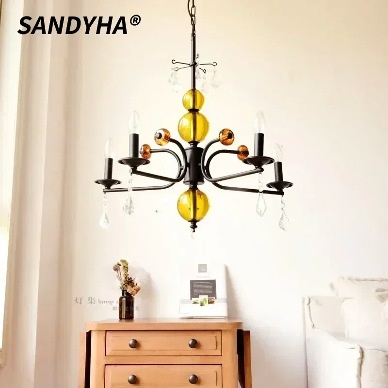 SANDYAH Nordic Simple Chandelier Vintage Iron Pendant Light LED Hanging Lamps For Bedroom Living Room Dining Table Home Decor
SANDYAH Nordic Simple Chandelier Vintage Iron Pendant Light LED Hanging Lamps For Bedroom Living Room Dining Table Home Decor