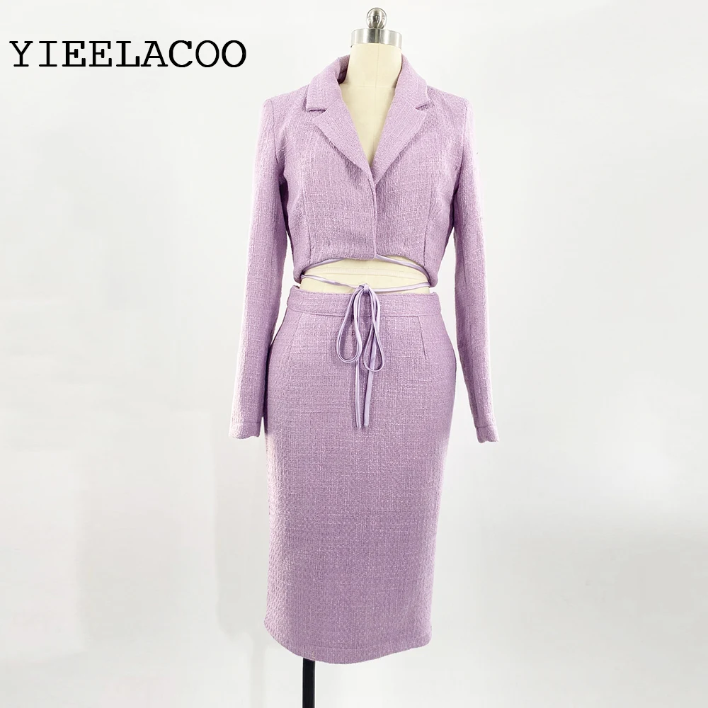Light Purple Tweed Jacket +Skirt/Shorts Sets lapel long-sleeved spring /autumn 2 piece set New style women's Top Tweed blazer
Light Purple Tweed Jacket +Skirt/Shorts Sets lapel long-sleeved spring /autumn 2 piece set New style women's Top Tweed blazer