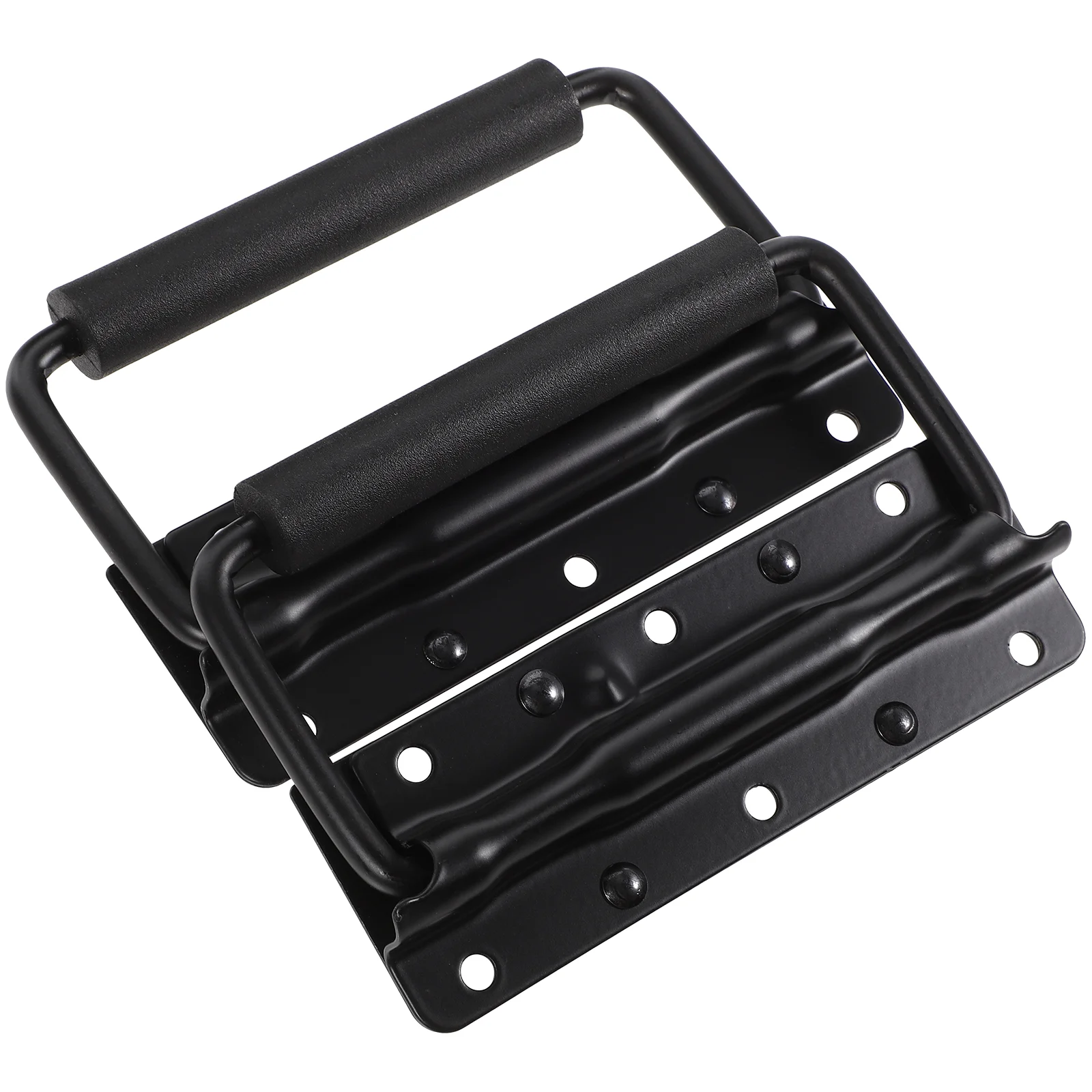 2 Pcs Black 125mm Thick Iron Spring Loaded Folding Handles for Tool Boxes Storage Crates Easy Install Wooden Box Handles
2 Pcs Black 125mm Thick Iron Spring Loaded Folding Handles for Tool Boxes Storage Crates Easy Install Wooden Box Handles