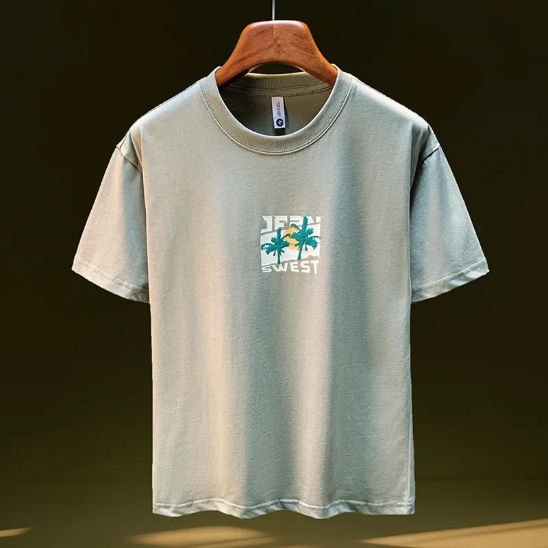 2025 summer thin short sleeved T-shirt for men with simple print, loose and quick drying trend, casual half sleeved clothes
2025 summer thin short sleeved T-shirt for men with simple print, loose and quick drying trend, casual half sleeved clothes