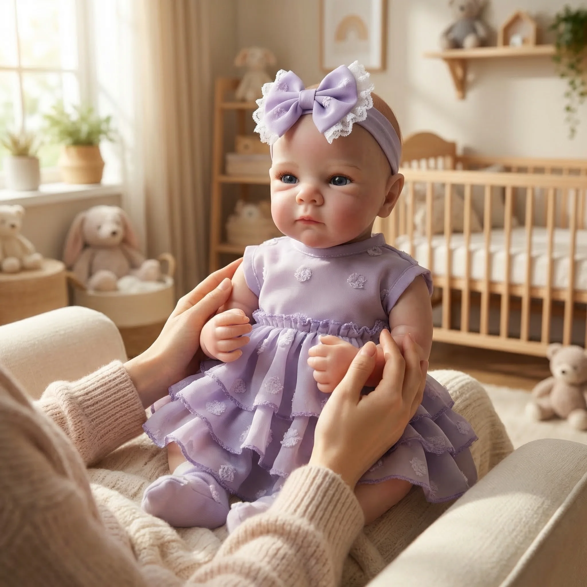 20-дюймовая реалистичная кукла-реборн с полностью виниловым телом, 3D-кожей с видимыми венами, коллекционная художественная кукла, идеально подходит для подарка на день рождения.
20-дюймовая реалистичная кукла-реборн с полностью виниловым телом, 3D-кожей с видимыми венами, коллекционная художественная кукла, идеально подходит для подарка на день рождения.