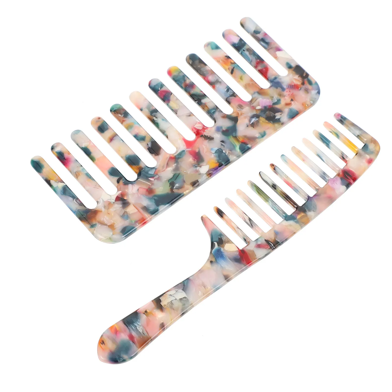 2Pcs Wide Tooth Comb Comfortable Smooth Teeth Plastic Hairdressing Comb Anti-Hair Fall Detangling Professional Salon Hairstyling
2Pcs Wide Tooth Comb Comfortable Smooth Teeth Plastic Hairdressing Comb Anti-Hair Fall Detangling Professional Salon Hairstyling