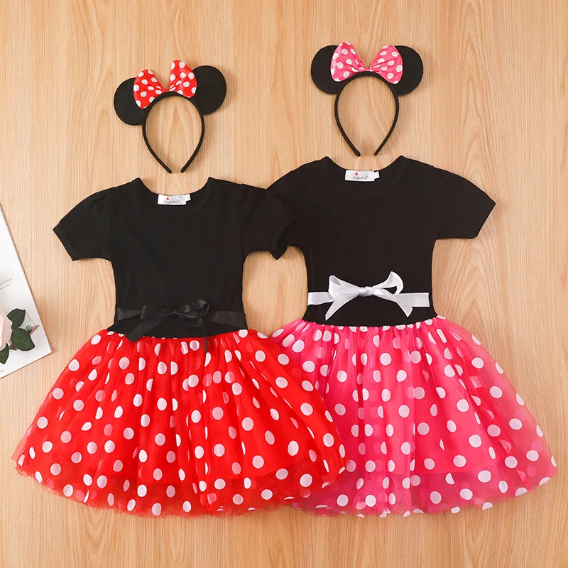 Girl Dress for Children Summer Clothes Kids Cute Mouse Ears Polka Dot Dress Girls Christmas Costume Birthday Party Clothes
Girl Dress for Children Summer Clothes Kids Cute Mouse Ears Polka Dot Dress Girls Christmas Costume Birthday Party Clothes