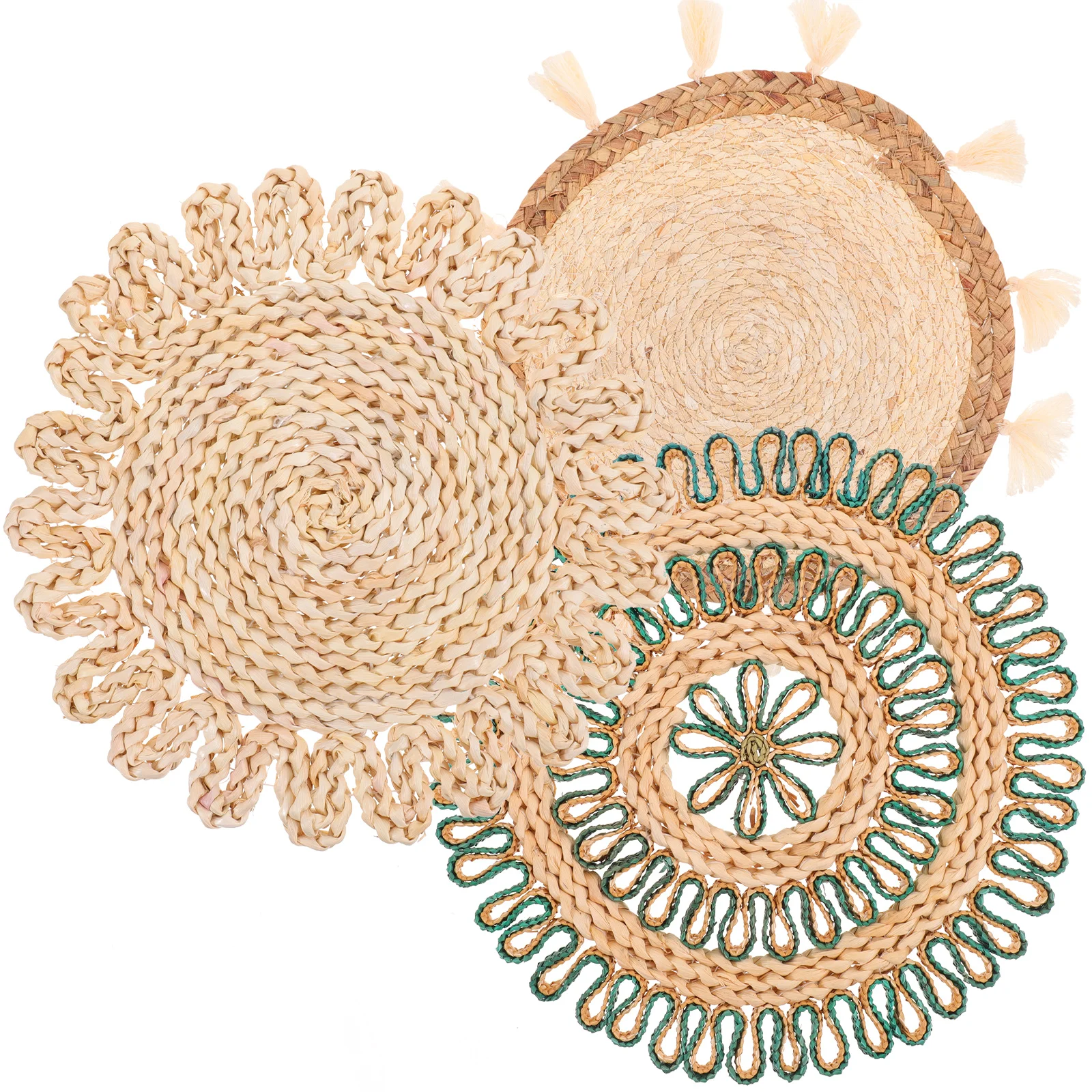 3 Pcs Wall Hanging Decor Rustic Grass Woven Pendant Decor Craft Living Room Gallery Wedding Backdrop
3 Pcs Wall Hanging Decor Rustic Grass Woven Pendant Decor Craft Living Room Gallery Wedding Backdrop