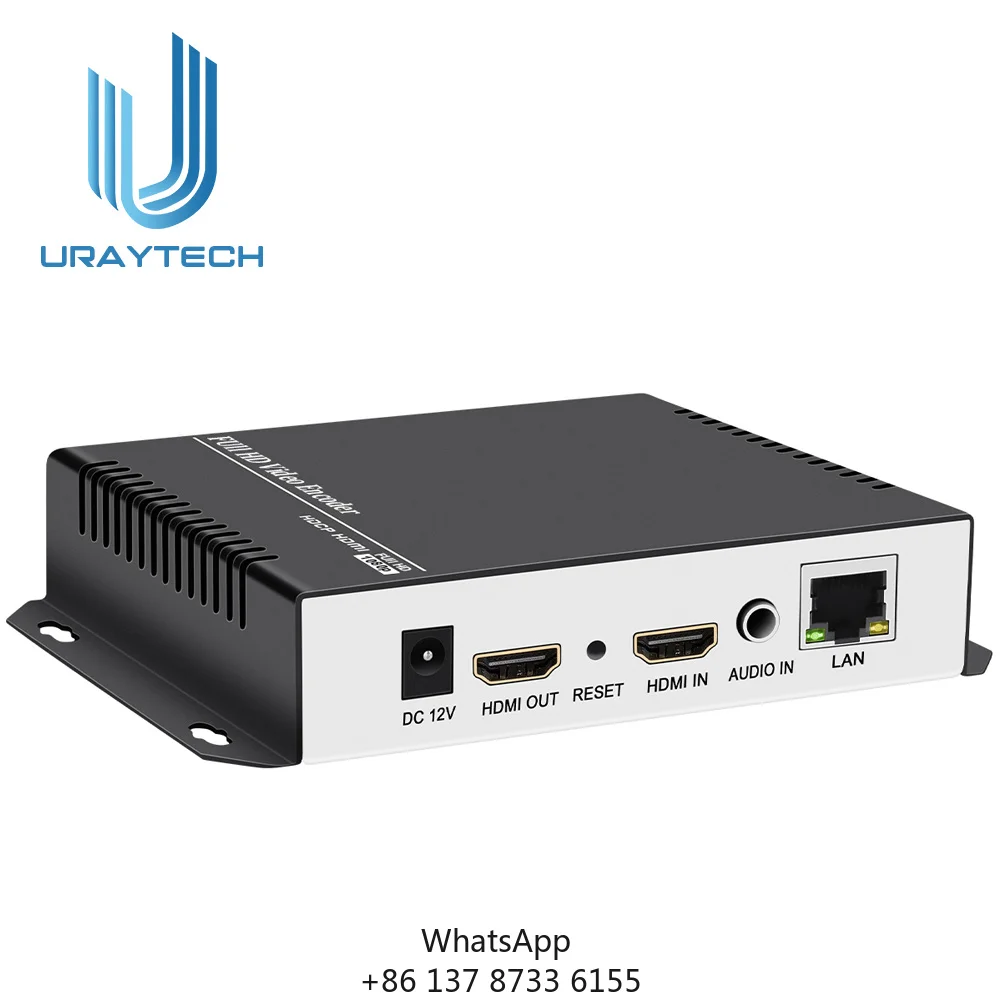 URayTech MPEG4 H.265 H.264 HDMI Encoder IPTV Live Streaming Broadcast HD Video Encoder With HTTP SRT HLS UDP RTMPS RTSP
