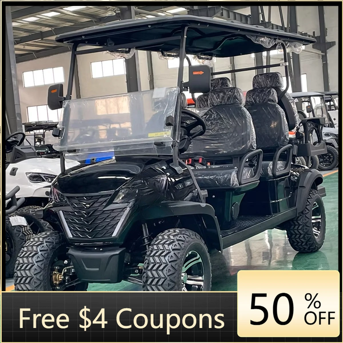Rs Electric golf cart 72v 5kw off-road club car, lithium battery 6 seats 90 kilometers cruising range
Rs Electric golf cart 72v 5kw off-road club car, lithium battery 6 seats 90 kilometers cruising range