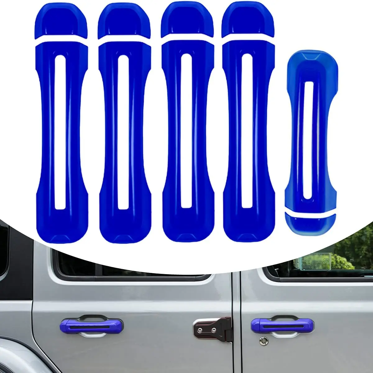 ANX Car Door Handle Cover Tail Gate Cover Scratch Protector for 2018-2021 Jeep Wrangler JL JLU 5 Pcs(Dark Blue)
ANX Car Door Handle Cover Tail Gate Cover Scratch Protector for 2018-2021 Jeep Wrangler JL JLU 5 Pcs(Dark Blue)