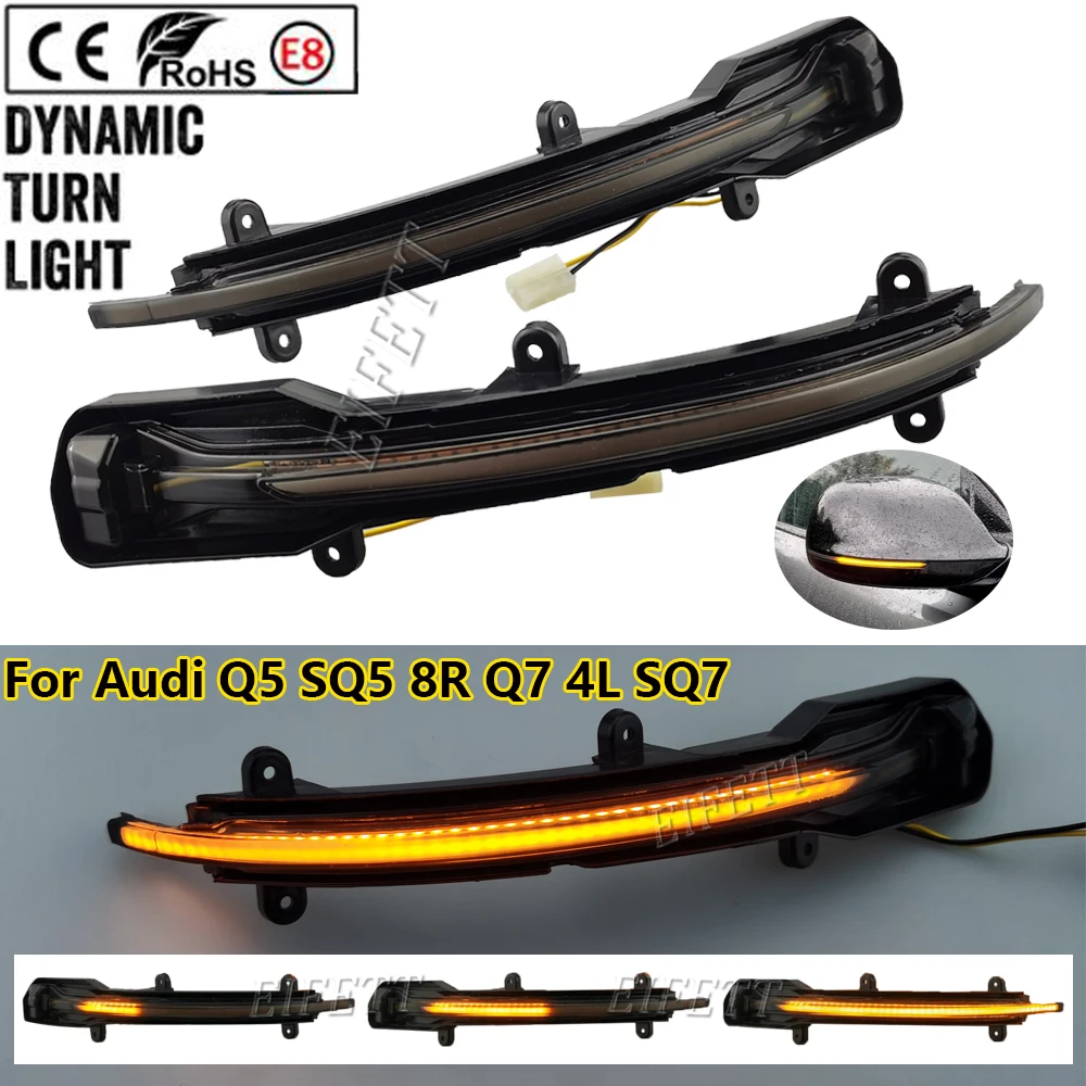 2 Pcs LED Dynamic Turn Signal Blinker Side Mirror Indicator Light For Audi Q5 / SQ5 8R 2008-2017 Q7 / SQ7 4L Facelift 2009-2015
2 Pcs LED Dynamic Turn Signal Blinker Side Mirror Indicator Light For Audi Q5 / SQ5 8R 2008-2017 Q7 / SQ7 4L Facelift 2009-2015