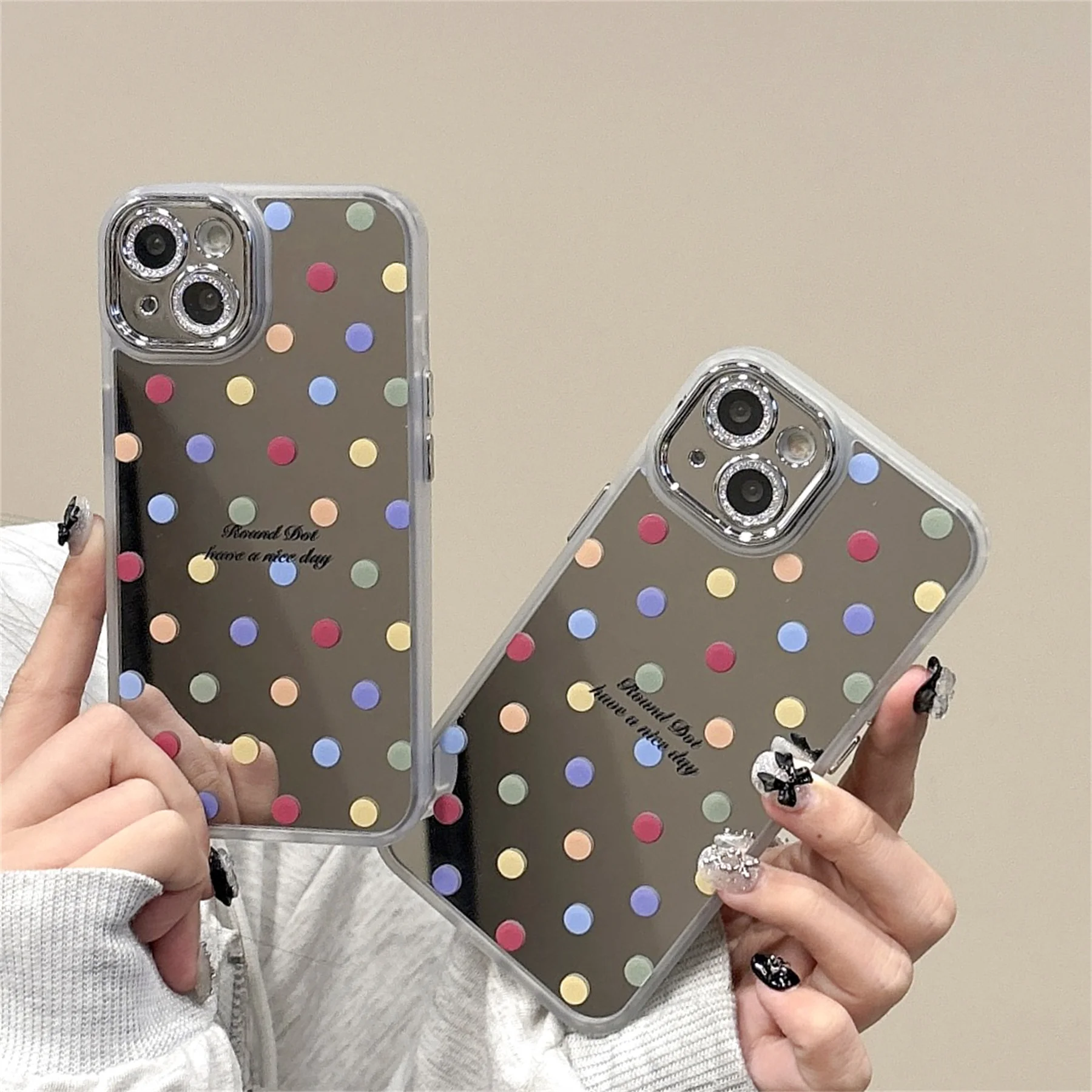 Ins Korean Cute Colorful Wave point Mirror Phone Case for iPhone 15 14 13 12 11 Pro Max Shockproof Back Cover For Girl Gift
Ins Korean Cute Colorful Wave point Mirror Phone Case for iPhone 15 14 13 12 11 Pro Max Shockproof Back Cover For Girl Gift