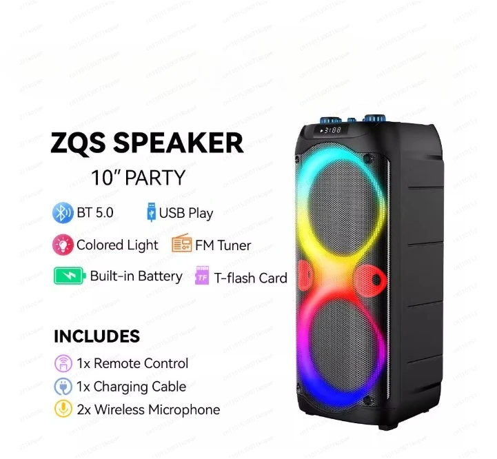 Outdoor Home Party Multifunctional Desktop High-power Subwoofer Microphone Portable Wireless Blue Tooth Speaker
Outdoor Home Party Multifunctional Desktop High-power Subwoofer Microphone Portable Wireless Blue Tooth Speaker