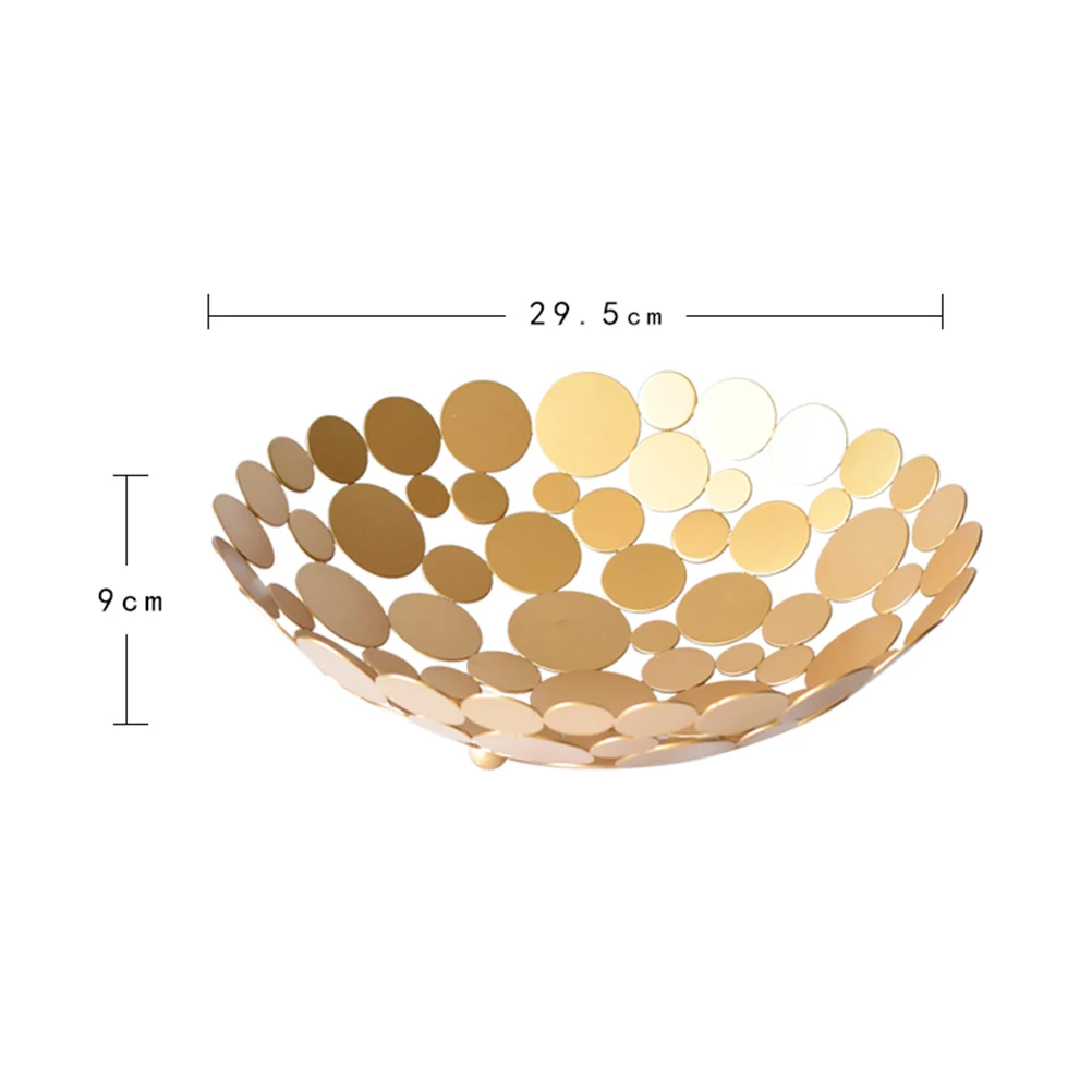 Metal Fruit Bowl Plate Large Capacity Hollow Design Home Decoration Dining Table Centerpiece Fruit Tray Room Basket Kitchen Bar
Metal Fruit Bowl Plate Large Capacity Hollow Design Home Decoration Dining Table Centerpiece Fruit Tray Room Basket Kitchen Bar
