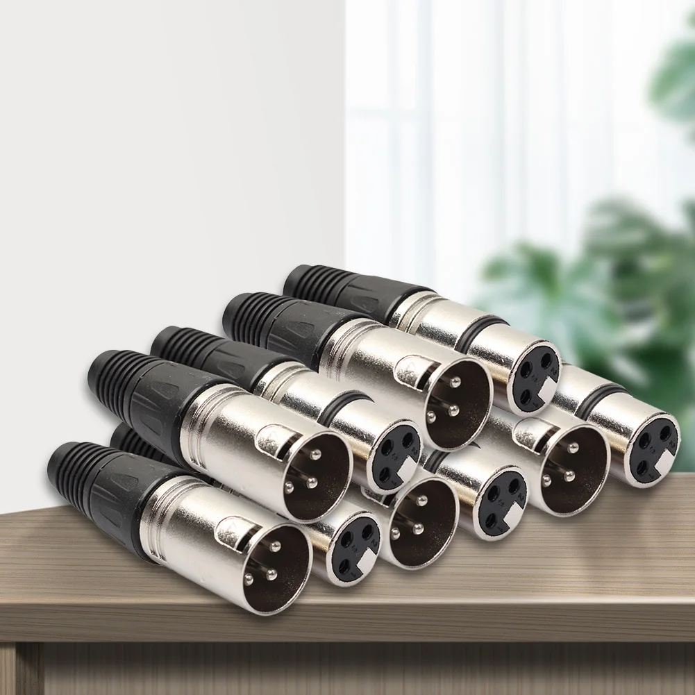 Male Female 3Pin XLR Head Microphone Audio Cable Connectors Caron Cable Terminals XLR Audio Plug Accessories
Male Female 3Pin XLR Head Microphone Audio Cable Connectors Caron Cable Terminals XLR Audio Plug Accessories