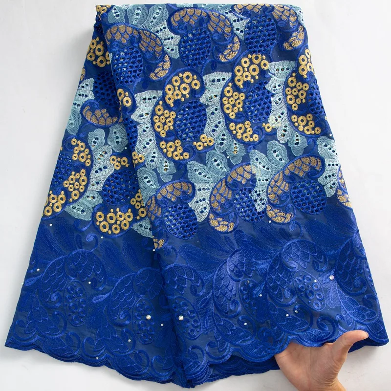Embroidery African Cotton Lace Fabric 2024 New Nigerian Swiss Voile Lace Fabric With Stones For Sewing Women Gown Dress S3658
Embroidery African Cotton Lace Fabric 2024 New Nigerian Swiss Voile Lace Fabric With Stones For Sewing Women Gown Dress S3658