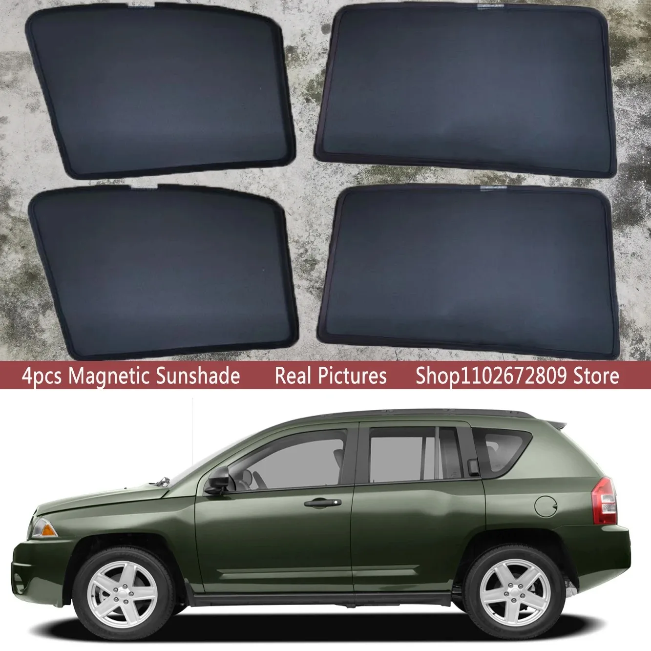 Magnetic Car Sunshade Shield Front Windshield Frame Curtain Sun Shades for Jeep Compass 2006 - 2015 2007 2008 2009 Accessories
Magnetic Car Sunshade Shield Front Windshield Frame Curtain Sun Shades for Jeep Compass 2006 - 2015 2007 2008 2009 Accessories
