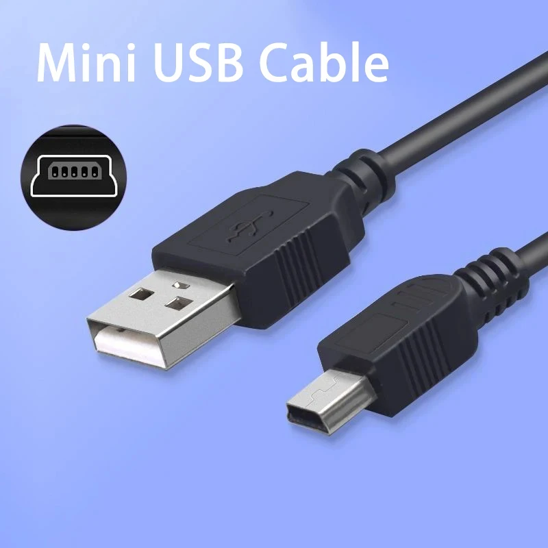 1-6pcs Mini USB Cable To USB Fast Data Charger Cable Mobile Phone Accessories For MP3 MP4 Player Car DVR GPS Digital Camera HDD