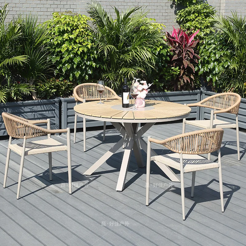 Outdoor courtyard villa open-air balcony leisure table and chairs
Outdoor courtyard villa open-air balcony leisure table and chairs