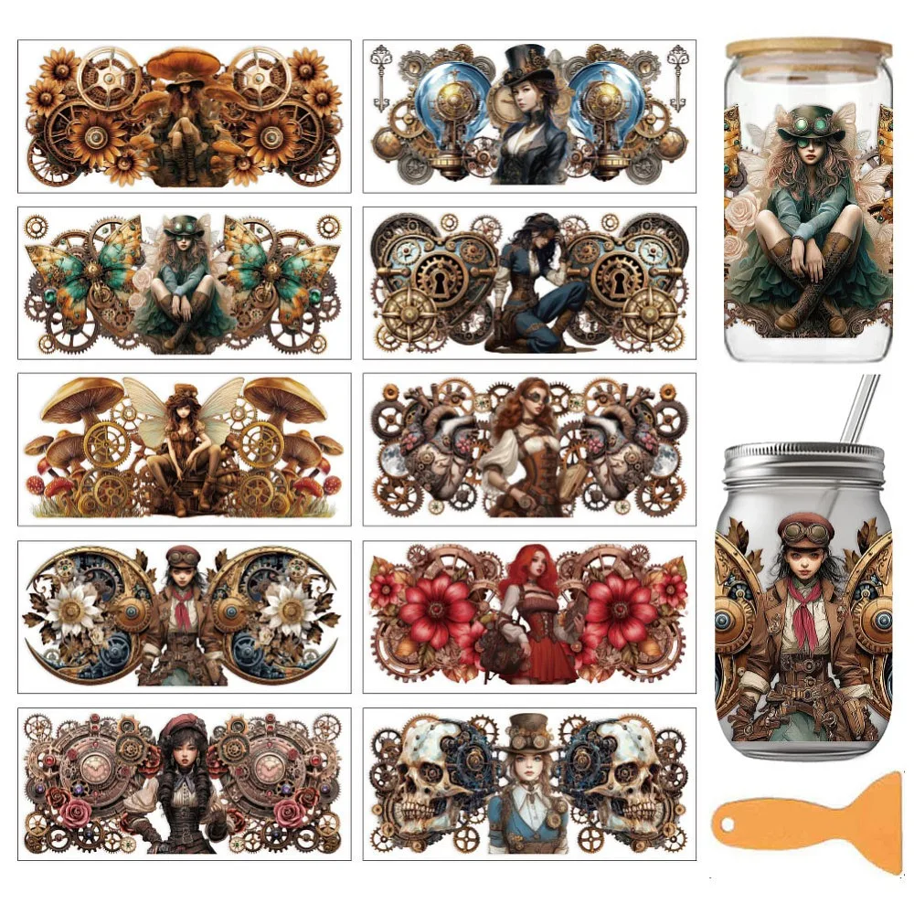 10Pcs 10 Styles PVC DIY Heat Transfer Paper for UV Sublimation Cup Fairy 240x110mm 1pc/style
10Pcs 10 Styles PVC DIY Heat Transfer Paper for UV Sublimation Cup Fairy 240x110mm 1pc/style
