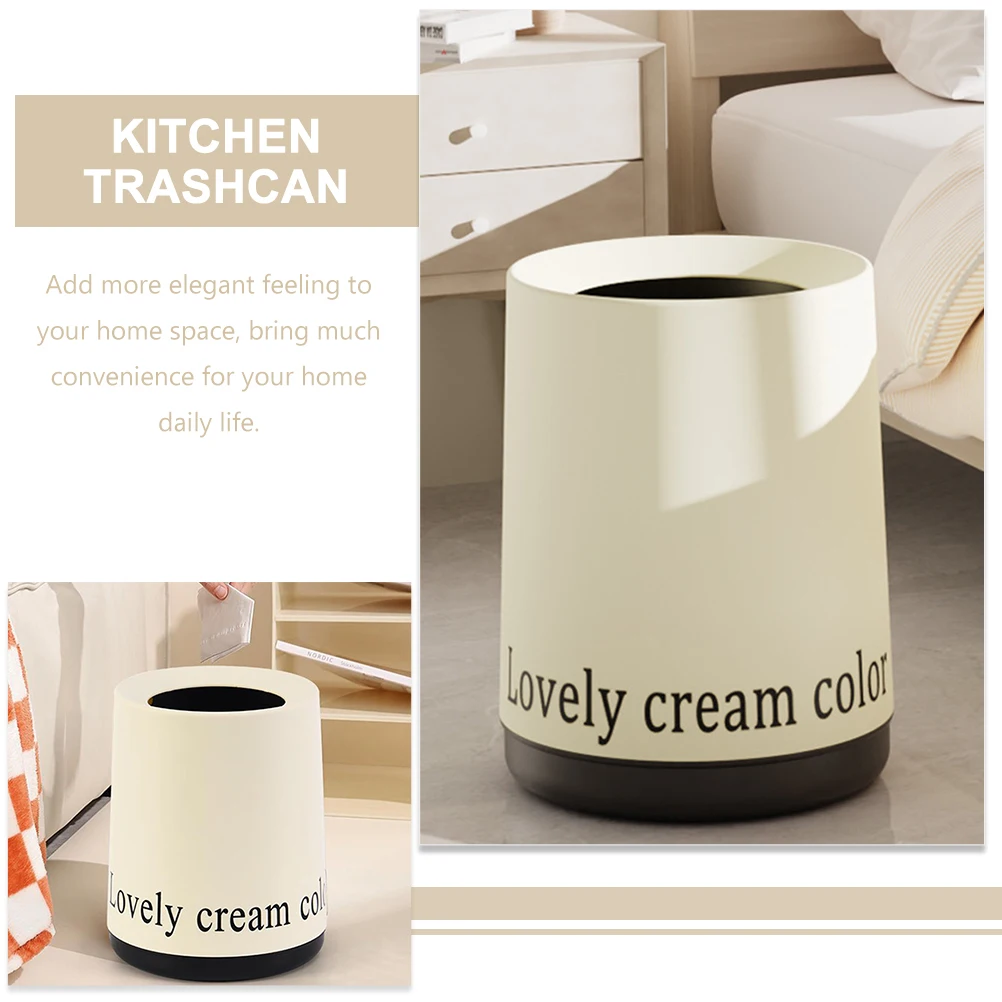 Double-layer Trash Plastic Waste Basket for Bathroom Kitchen Bedroom Garbage Kitchen Trashcan Container
Double-layer Trash Plastic Waste Basket for Bathroom Kitchen Bedroom Garbage Kitchen Trashcan Container