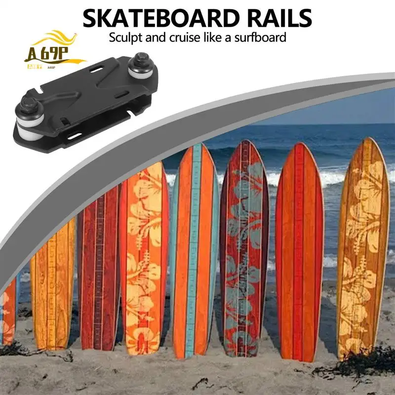 A69P-Waterborne Rail Adapter Surfskate Truck Fits Any Board - Carve & Cruise Like A Surfboard,Rail Adapter,Black
A69P-Waterborne Rail Adapter Surfskate Truck Fits Any Board - Carve & Cruise Like A Surfboard,Rail Adapter,Black