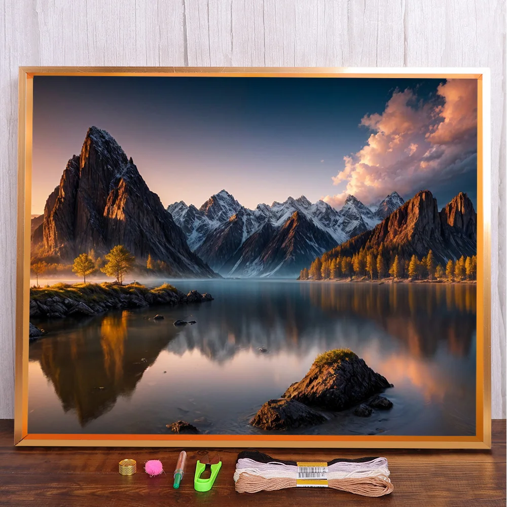 Landscape Ice Mountain Pre-Printed Cross Stitch Patterns Embroidery Handmade Sewing Knitting Needlework Promotions Gift Design
Landscape Ice Mountain Pre-Printed Cross Stitch Patterns Embroidery Handmade Sewing Knitting Needlework Promotions Gift Design
