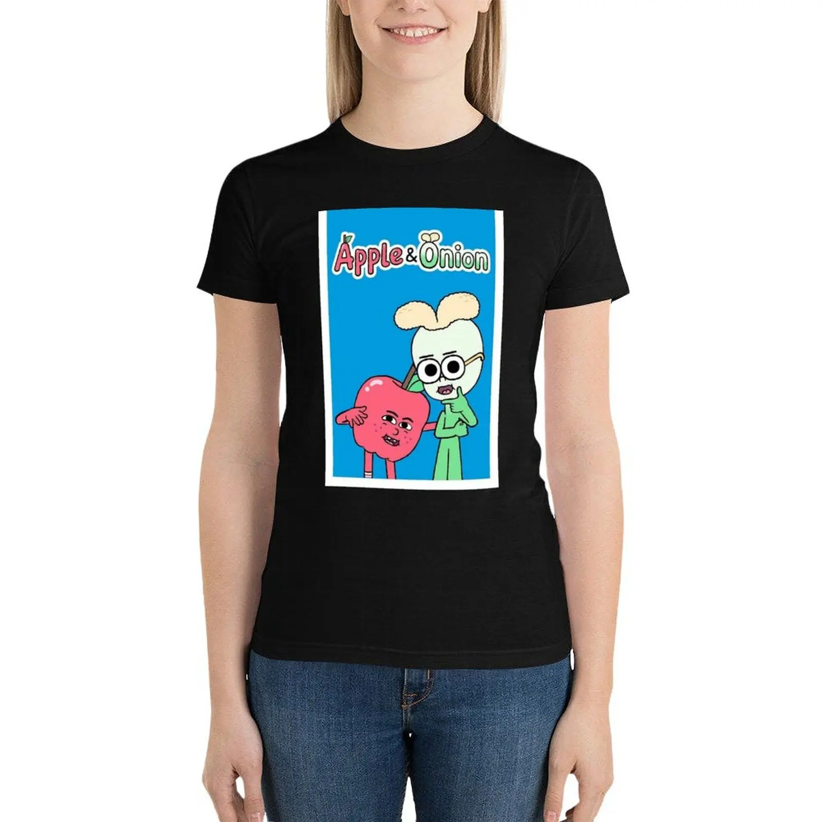 apple and onion T-Shirt shirts graphic tees Aesthetic clothing Women's cotton t-shirt
apple and onion T-Shirt shirts graphic tees Aesthetic clothing Women's cotton t-shirt