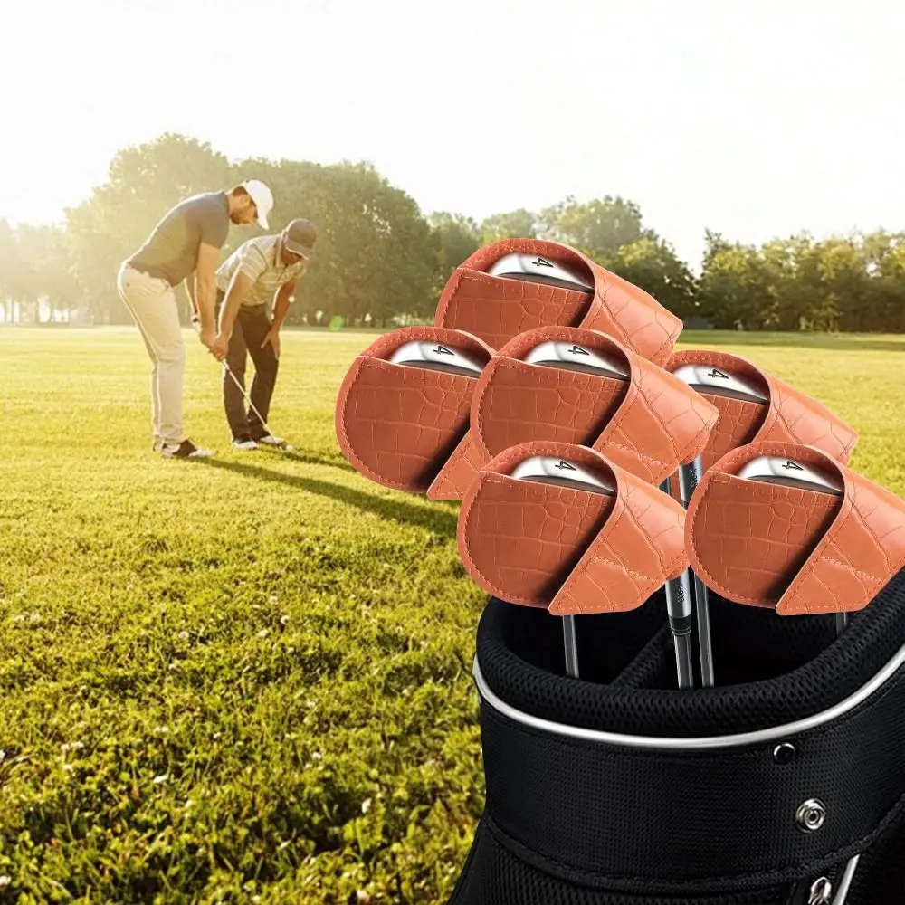 PU Leather Golf Iron Headcover Crocodile Pattern Wear Resistant Golf Club Head Cover Golf Training Equipment Dustproof
PU Leather Golf Iron Headcover Crocodile Pattern Wear Resistant Golf Club Head Cover Golf Training Equipment Dustproof