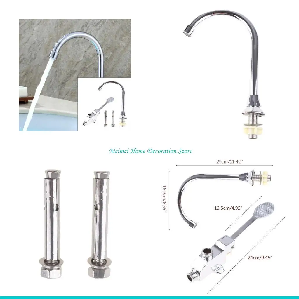 H7BF Foot Pedal Control Sink Faucet Vertical Basin Cold Water Faucet Stainless Steel Water Faucet Universal
H7BF Foot Pedal Control Sink Faucet Vertical Basin Cold Water Faucet Stainless Steel Water Faucet Universal