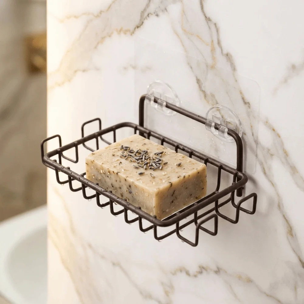 Stainless Steel Wall Mounted Soap Dish with Hooks Hollowed-out Soap Holder Soap Tray Space Saving Bathroom Shelf Kitchen
Stainless Steel Wall Mounted Soap Dish with Hooks Hollowed-out Soap Holder Soap Tray Space Saving Bathroom Shelf Kitchen