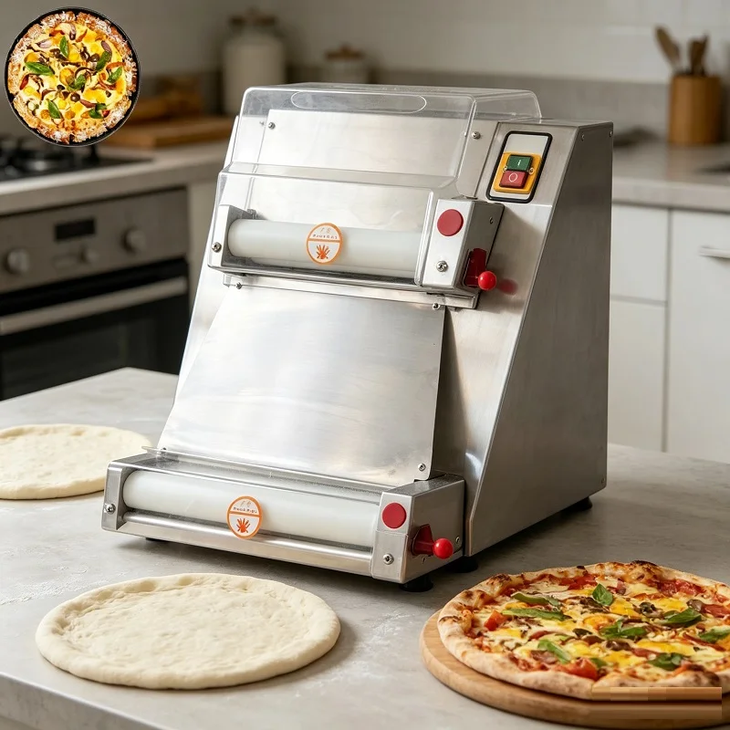 Commercial Electric 220/110V Pizza Dough Sheeter | 10-35cm Pizza Base Roller Machine for Restaurant Bakery
Commercial Electric 220/110V Pizza Dough Sheeter | 10-35cm Pizza Base Roller Machine for Restaurant Bakery
