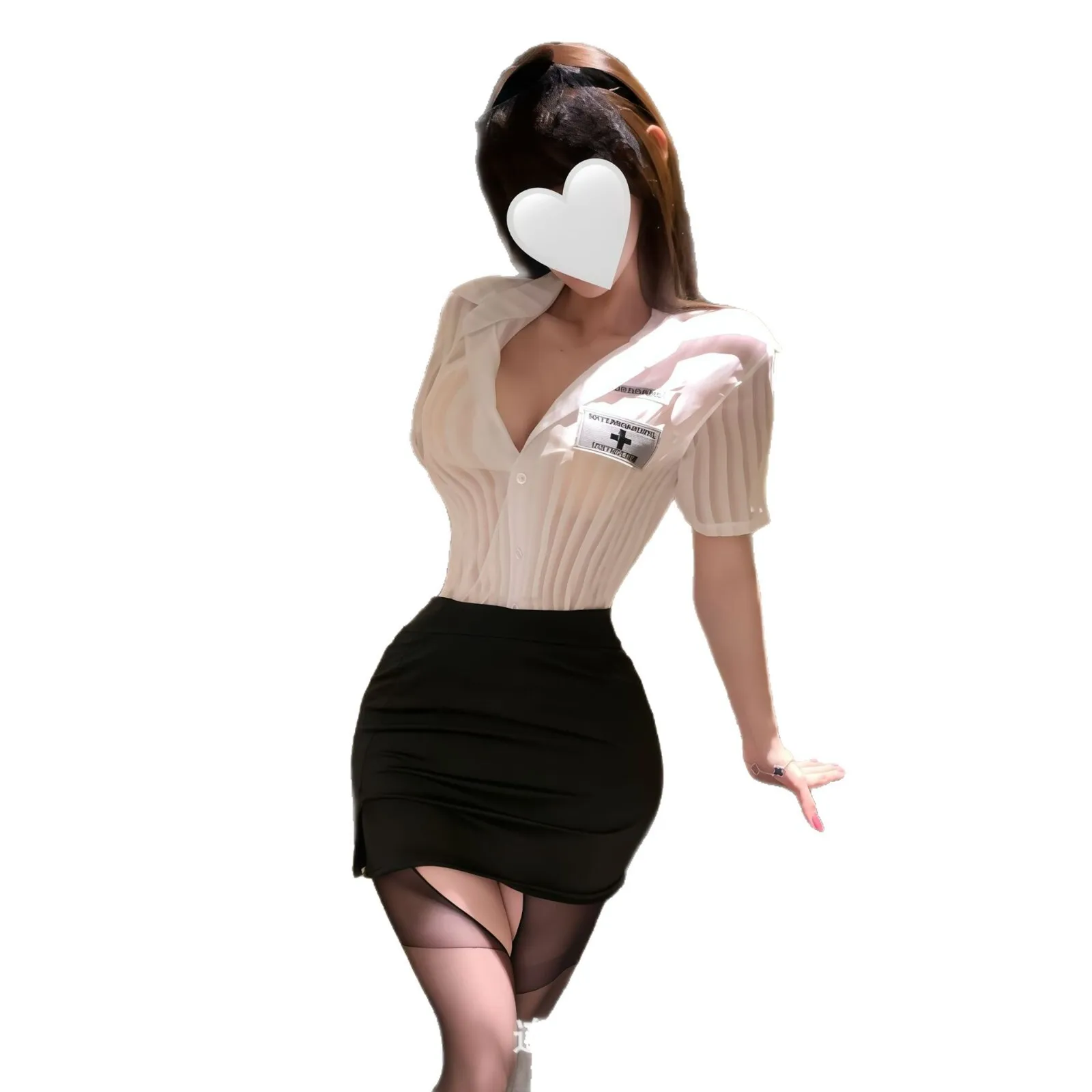 Sexy Sexy OL Professional Female Secretary Role Play, Hot Two-piece Short-sleeved Top With Hip-hugging Short Skirt Playful Z56F
Sexy Sexy OL Professional Female Secretary Role Play, Hot Two-piece Short-sleeved Top With Hip-hugging Short Skirt Playful Z56F