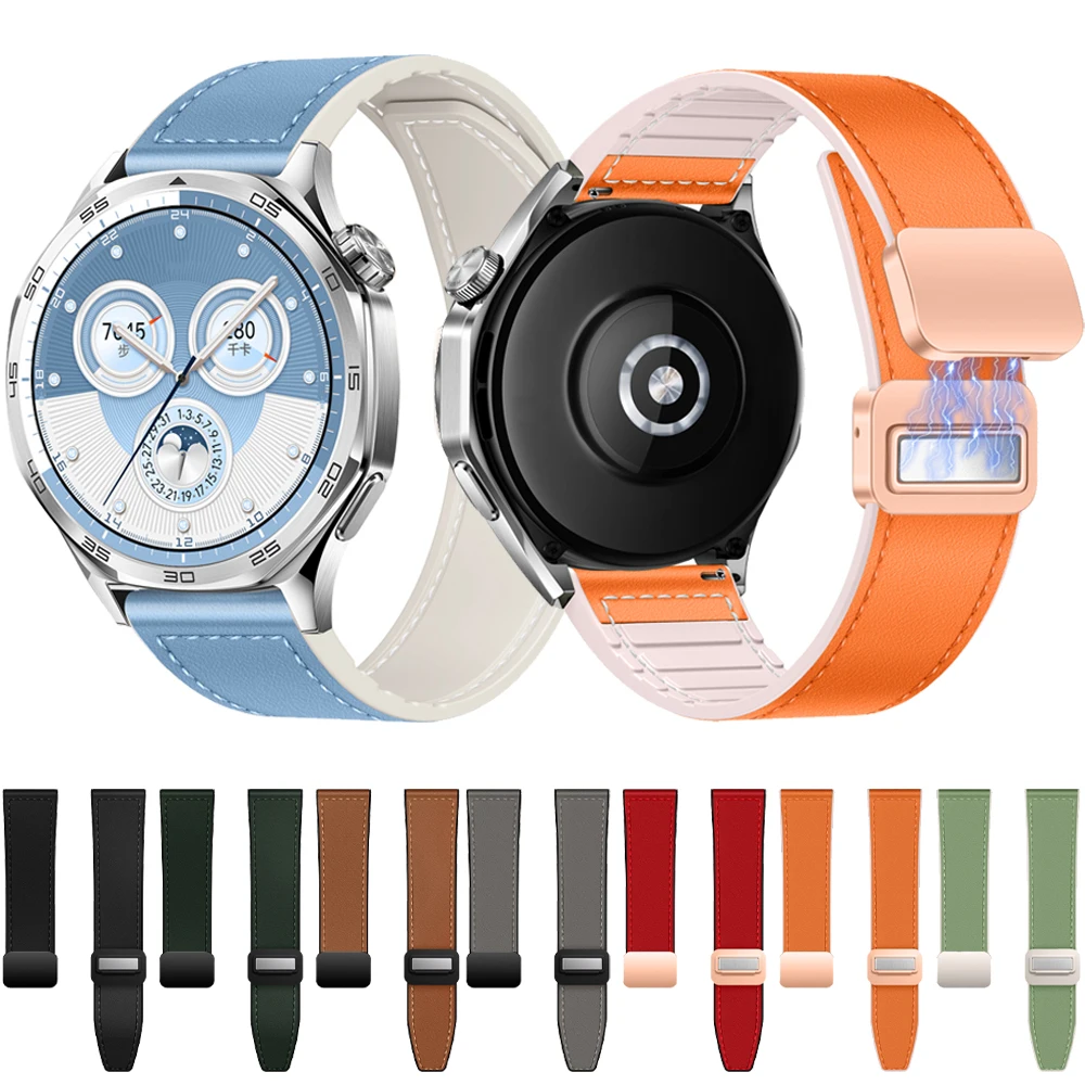 20mm 22mm Silicone+Leather Strap for Huawei Watch GT6/GT5-4 Pro Magnetic Bracelet for Samsung Watch 7 6 5 4 Xiaomi Watch S4-3-2
20mm 22mm Silicone+Leather Strap for Huawei Watch GT6/GT5-4 Pro Magnetic Bracelet for Samsung Watch 7 6 5 4 Xiaomi Watch S4-3-2