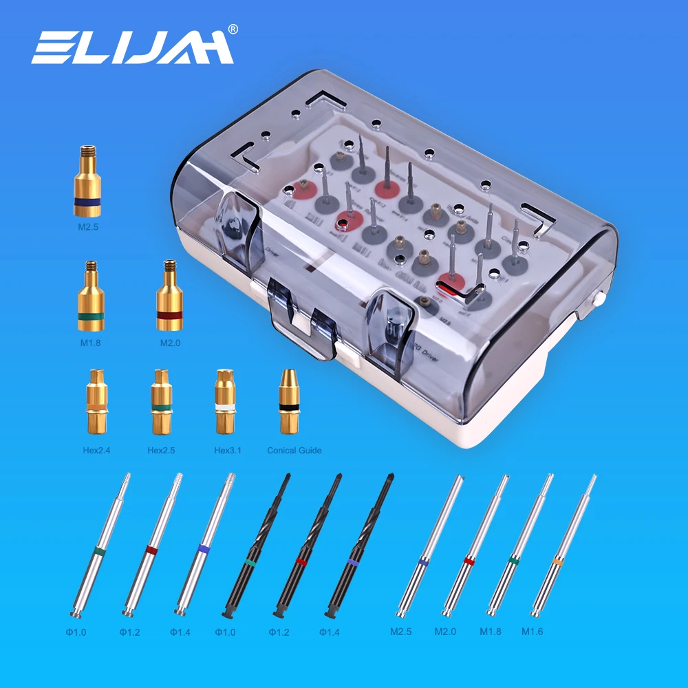 ELIJAH 19 шт./компл., приспособление для зубного имплантата, комплект для удаления фрактурированного винта, хирургический инструмент для удаления когтей, набор направляющих для обратного сверла, инструменты для стоматолога 
ELIJAH 19 шт./компл., приспособление для зубного имплантата, комплект для удаления фрактурированного винта, хирургический инструмент для удаления когтей, набор направляющих для обратного сверла, инструменты для стоматолога