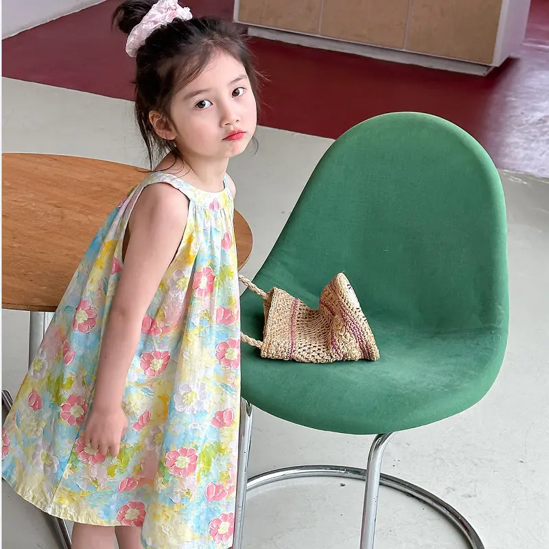 Girls' Floral Sleeveless Tank Dress25Summer New Foreign Trade Children's Wear Delivery3-8Years Old
Girls' Floral Sleeveless Tank Dress25Summer New Foreign Trade Children's Wear Delivery3-8Years Old